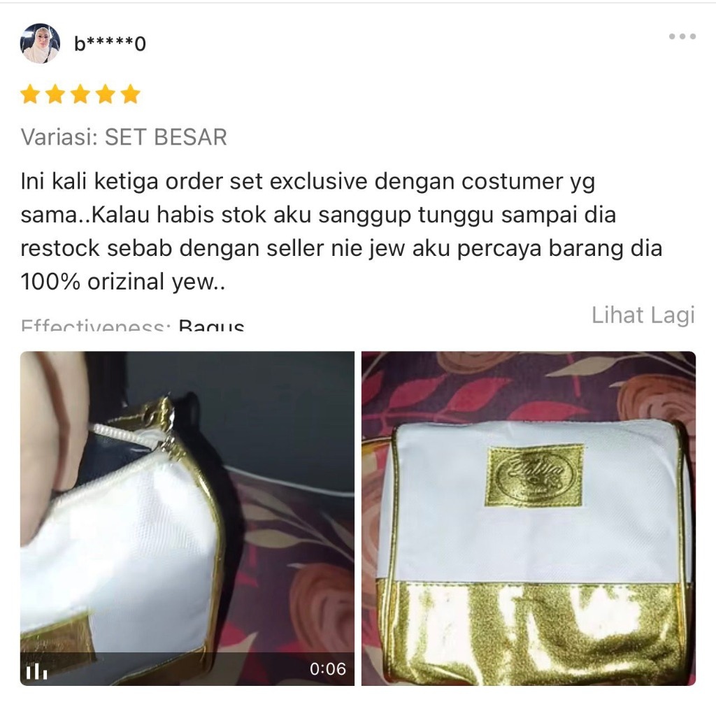Ulasan Pembeli 1 - Repeat Order Kali Ke-3