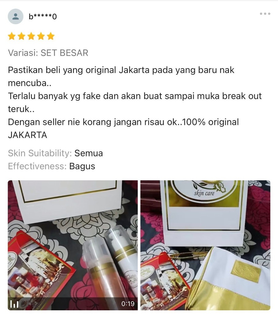 Ulasan Pembeli 2 - 100% Original Jakarta