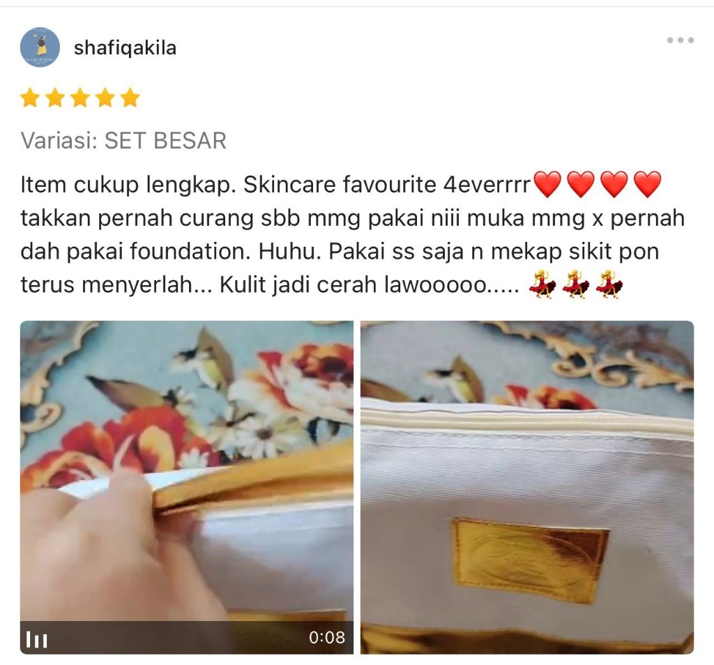 Ulasan Pembeli 3 - Skincare Favourite 4ever